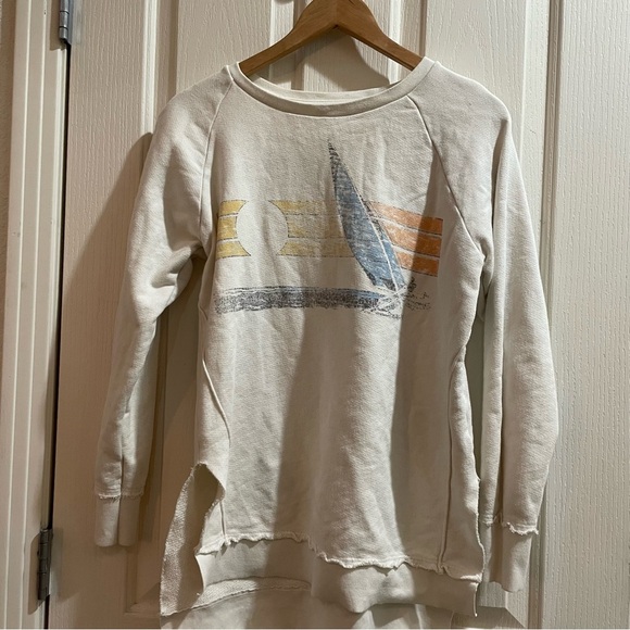 Anthropologie Sol Angeles Sunset Tunic Sweatshirt Sunset Surf Size Small Anthro - Picture 5 of 9